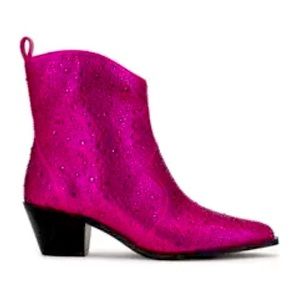 Jessica Simpson rhinestone cowgirl boots, size 10, medium brand new never worn: